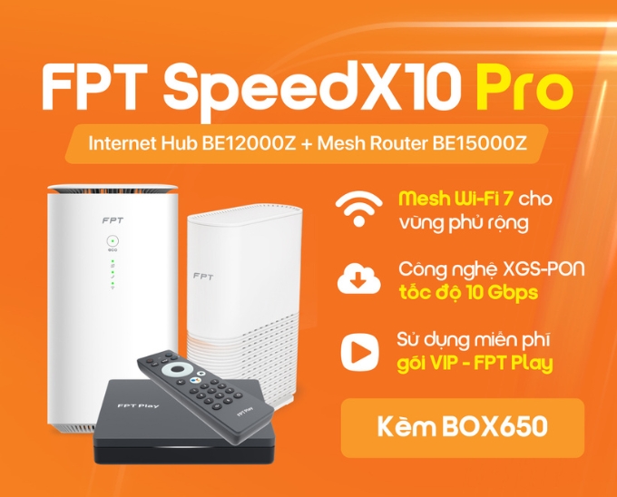 Gói FPT SpeedX10 Pro